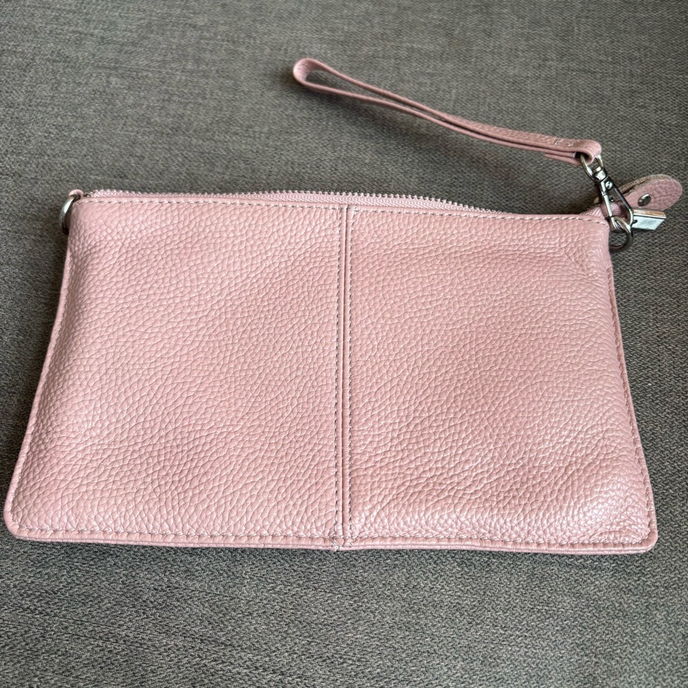 Befen Pink Leather Wristlet Clutch - Women's Bag. 9”X5.5”. INV25/483 - Picture 7 of 12